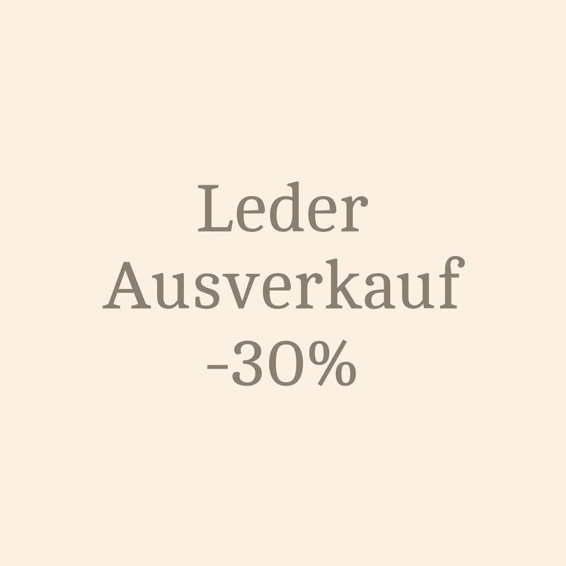 Ausverkauf Leder