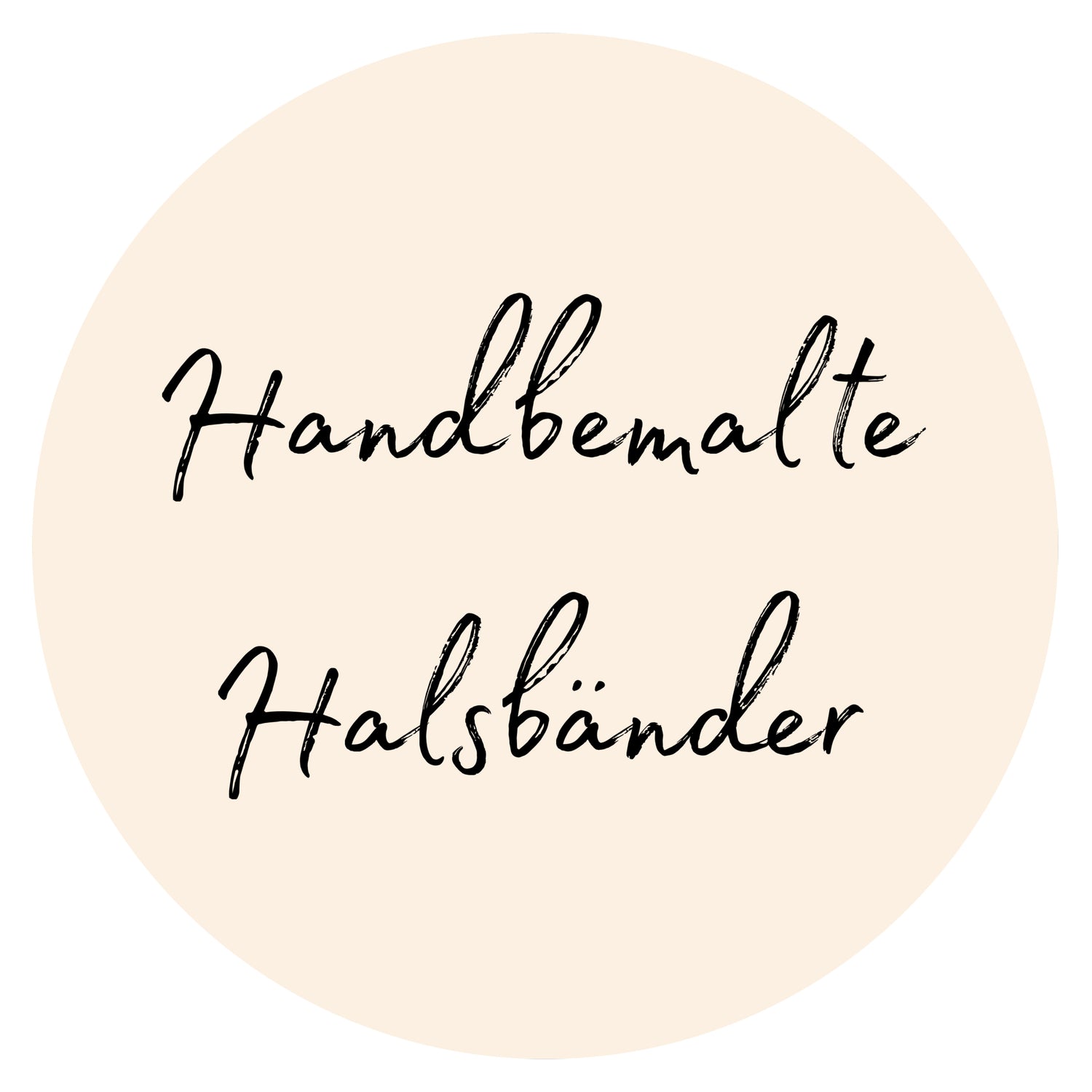 Handbemalte Lederhalsbänder