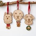 Personalisierter Hunde-Weihnachtsanhänger