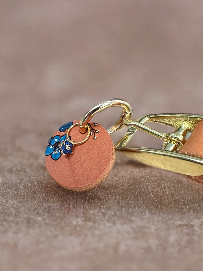 Cherry Blossom Blau/Gold